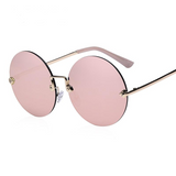 Rimless Round Sunglasses