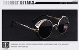Steampunk Vintage Round Sunglasses