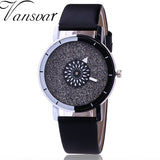 Leather Quartz Casual Watch