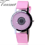 Leather Quartz Casual Watch