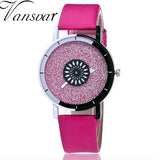 Leather Quartz Casual Watch