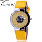 Leather Quartz Casual Watch