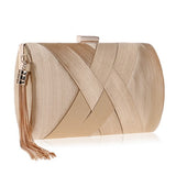 Metal Tassel Classical Style Clutch Bag