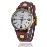 Vintage Cow Leather Bracelet Watch