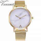 Marble Quartz Casual Watch