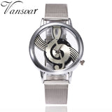 Music Note Stainless Steel Watch