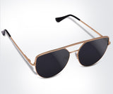 Vintage Retro Metal Flat Top Sunglasses