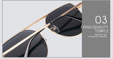 Vintage Retro Metal Flat Top Sunglasses