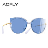 Polarized Unique Frame Cat Eye Sunglasses
