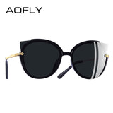 Polarized Unique Frame Cat Eye Sunglasses