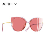 Polarized Unique Frame Cat Eye Sunglasses