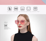 Polarized Unique Frame Cat Eye Sunglasses