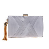 Metal Tassel Classical Style Clutch Bag