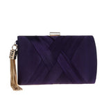 Metal Tassel Classical Style Clutch Bag