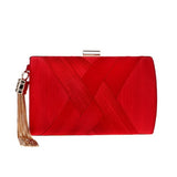 Metal Tassel Classical Style Clutch Bag