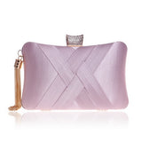 Metal Tassel Classical Style Clutch Bag