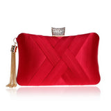 Metal Tassel Classical Style Clutch Bag
