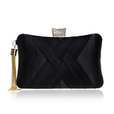 Metal Tassel Classical Style Clutch Bag