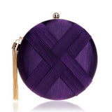 Metal Tassel Classical Style Clutch Bag