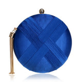 Ring Metal Tassel Classical Style Clutch Bag