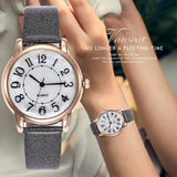 Leather Strap Quartz Casual Watch
