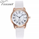 Leather Strap Quartz Casual Watch