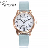 Leather Strap Quartz Casual Watch
