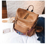 Multifunction Leather Backpack