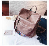 Multifunction Leather Backpack