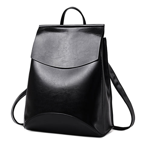 PU Leather Normal Design Backpack