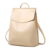 PU Leather Normal Design Backpack