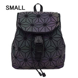 Luminous Geometric Striped Backpack