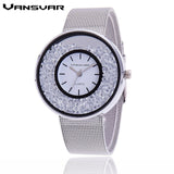 Stainless Steel Silver Band Quartz Watch