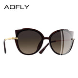 Polarized Unique Frame Cat Eye Sunglasses