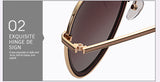 Polarized Unisex Pilot Sunglasses