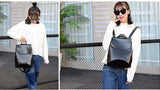PU Leather Normal Design Backpack