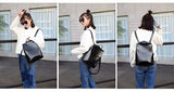 PU Leather Normal Design Backpack