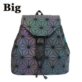 Luminous Geometric Striped Backpack
