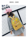 Hologram Leather Backpack