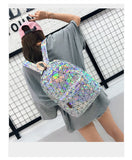 Hologram Leather Backpack