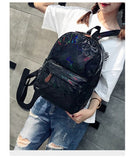Hologram Leather Backpack