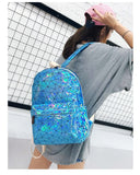 Hologram Leather Backpack