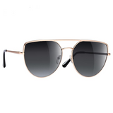Vintage Retro Metal Flat Top Sunglasses