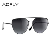 Vintage Retro Metal Flat Top Sunglasses