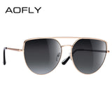 Vintage Retro Metal Flat Top Sunglasses