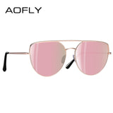 Vintage Retro Metal Flat Top Sunglasses