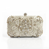 Pearl Beaded Diamond Evening Bag