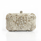 Pearl Beaded Diamond Evening Bag
