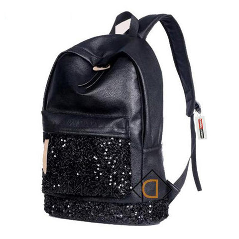 Crown Embroidered Sequins Backpack