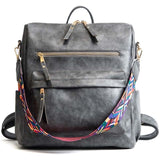 Multifunction Leather Backpack